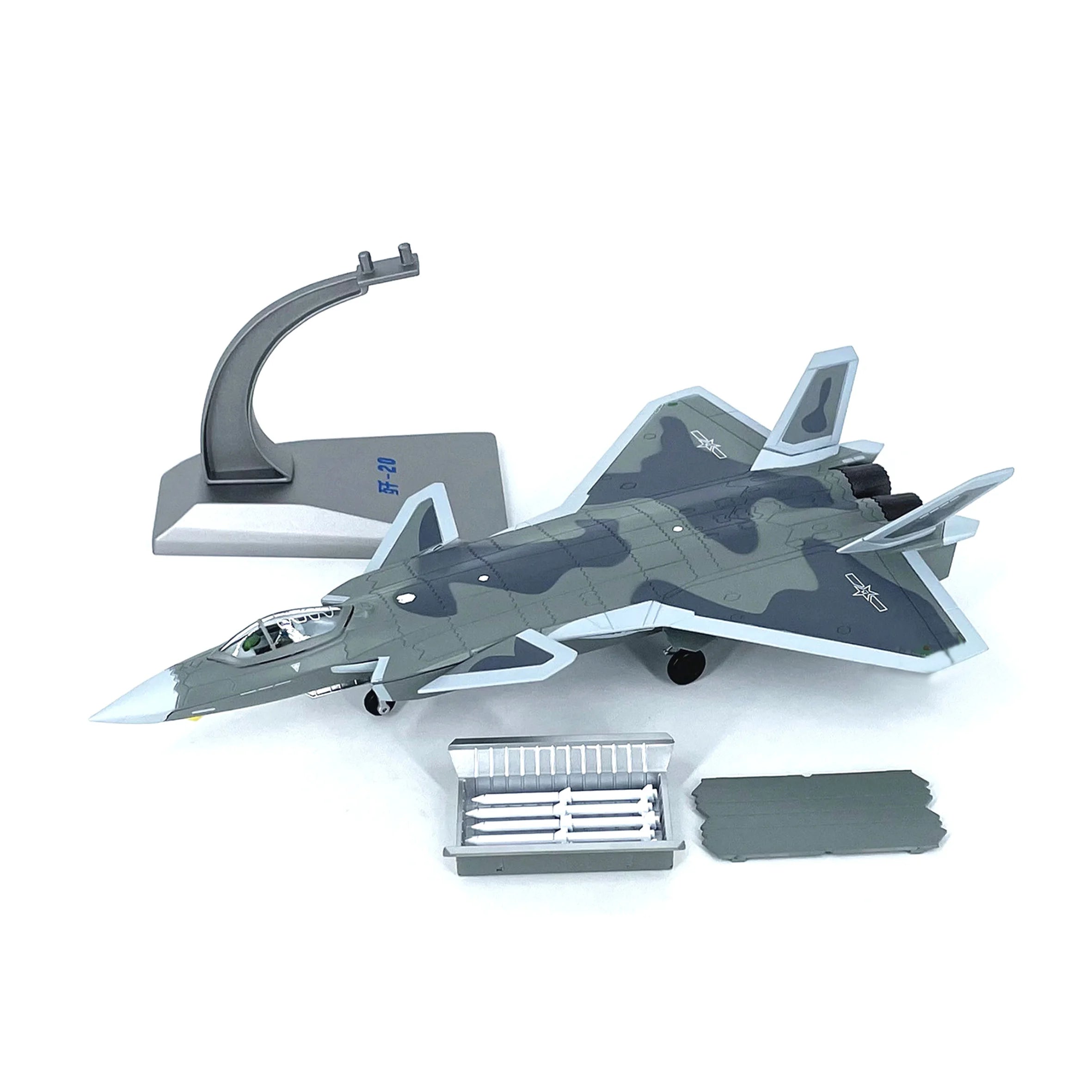 1: 100 Chinese J-20 Heavy Stealth Fighter Model Static Alloy Aircraft Model