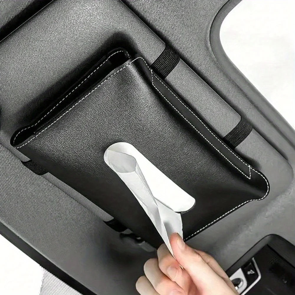 Car sunshade tissue box, hanging type tissue hanging bag, paper drawing box, car specific vehicle interior paper drawing box