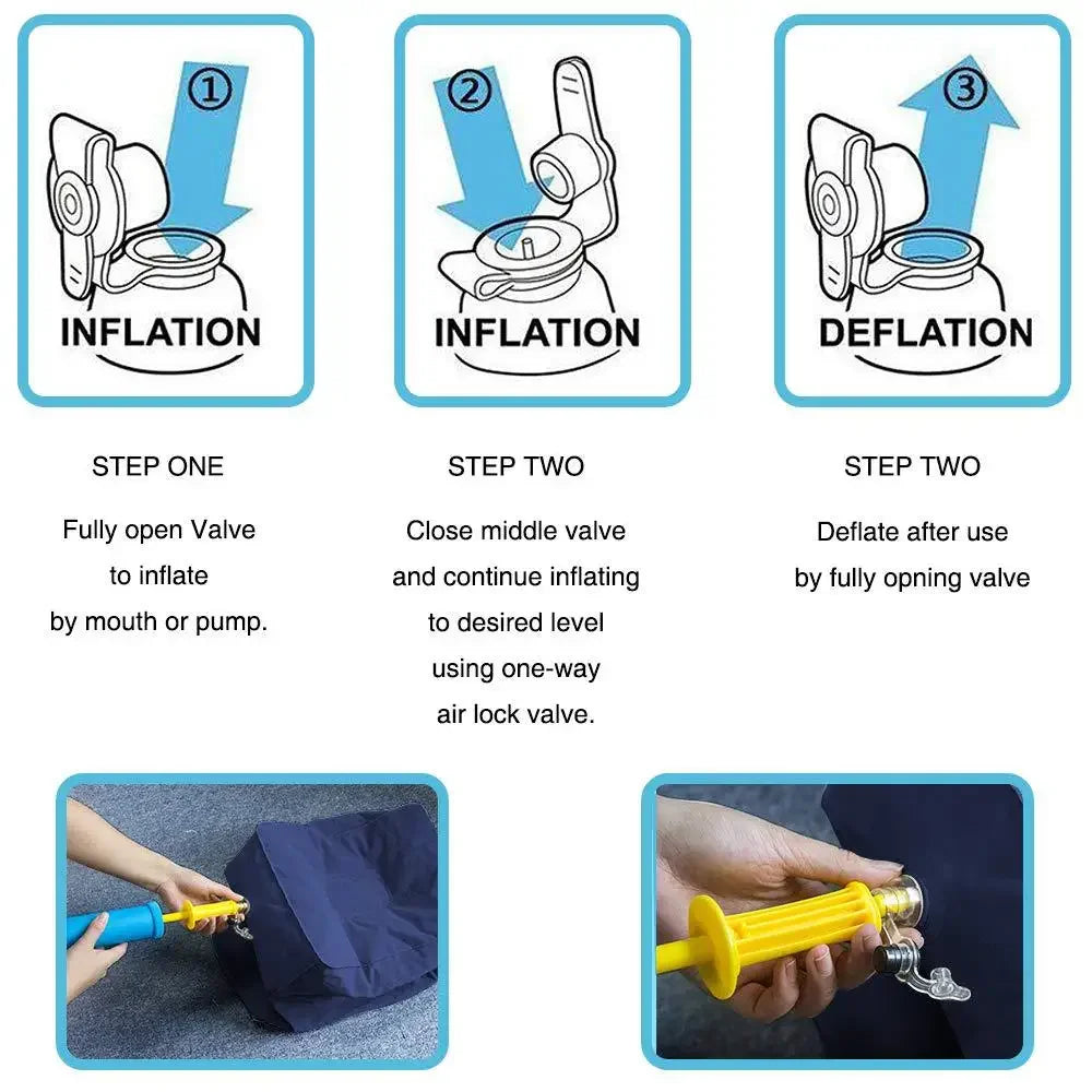 PVC Kids Flight Sleeping Footrest Pillow Resting  On Airplane Car Bus Pillow Inflatable Travel Foot rest Pillow Foot Pad