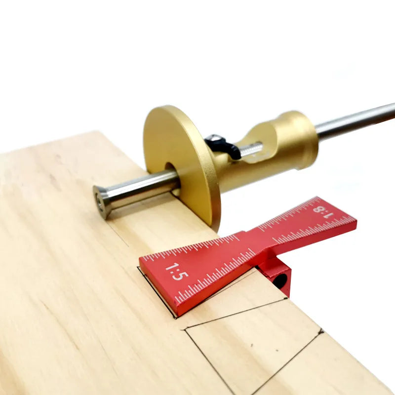 Dovetail Jig Wheel Marking Gauge Tool Set Wood Scribe Tool Woodworking Parallel Line Drawing Mortise Marking Gauge W/ Blade