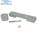 5007089 393023 Lower Unit Anode Kit for Johnson Evinrude OMC BRP 90-225 HP 1991 To Later Outboard Engine Models 433580 436745