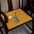 Chinese-style Dining Chair Seat Cushion Chair Pad Thickened Sponge Cushion Solid Wood Ring Chair Anti-slip Tea Chair Cushion