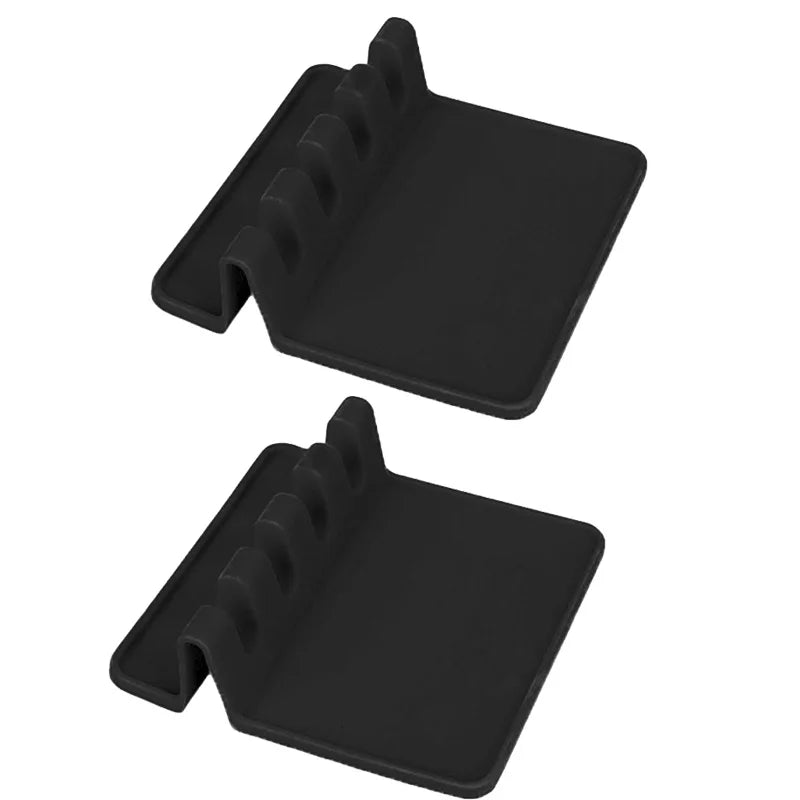 1pc Heat-Resistant Silicone Utensil Holder with Drip Pad - Perfect for Stove Spoons, Spoons, and Tongs - Kitchen Essential