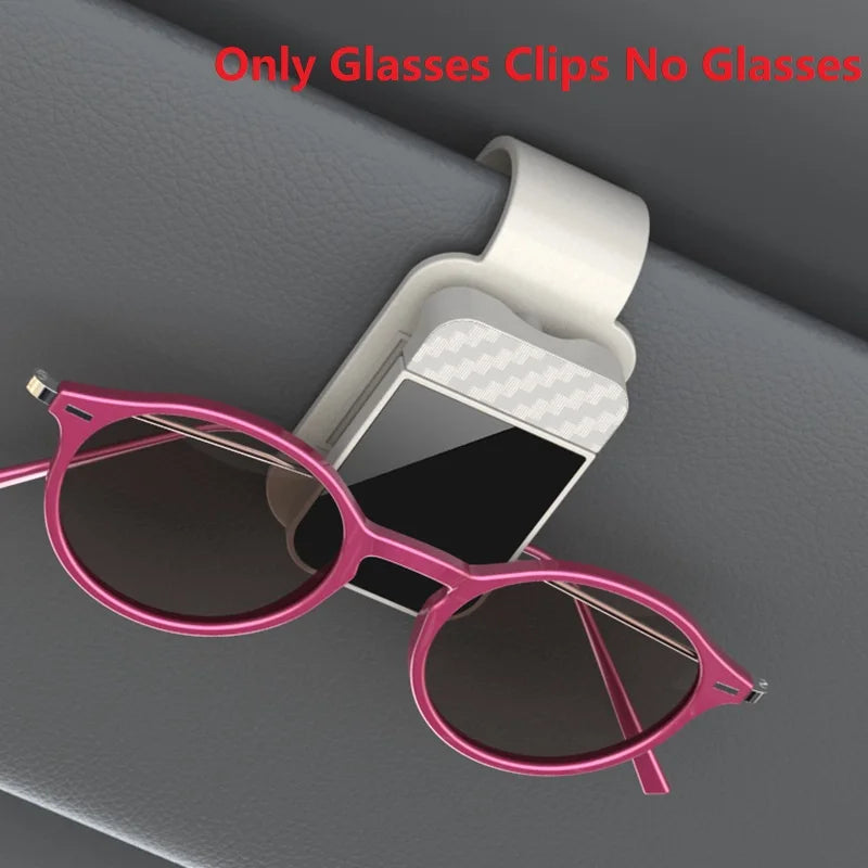 Car Sun Visor Sunglasses Clip Holder Stable Eyeglasses Hanger Card Ticket Organizer Interior Storage Clip Car Accessories CYYJJ2