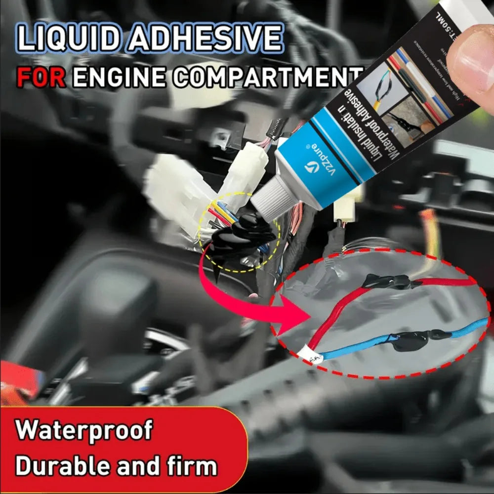 Black/White Liquid Electrical Tape Waterproof Insulation Paste Sealant Wire Cable Coat Fix Line Glue Repair Insulation Adhesive
