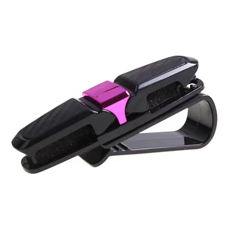 1PC Sunglasses Car Glasses Holder Holder Clip 180 Degree Sunglasses Holder Sun Visor Sunglasses Holder Car Vehicle Accessories