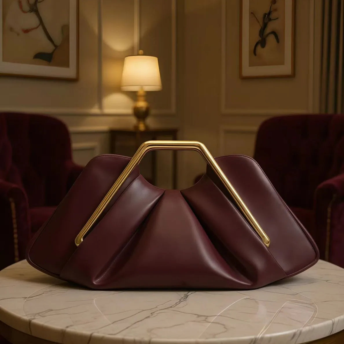 New Soft Leather Bag Women's Niche Cloud Bag Dinner Pleated Bag Crossbody Armpit Women's Bag
