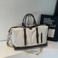 Canvas Travel Tote Bag For Men Large Capacity Short Trip Shoulder Duffle Handbag Fashion Luggage Prop