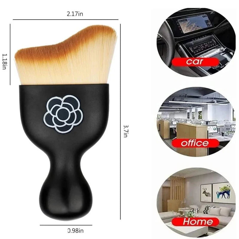 Camellia Flower Car Interior Cleaning Detaling Brush Air Conditioner Outlet Cleaning Brush Crevice Dust Removal Artifact Brush