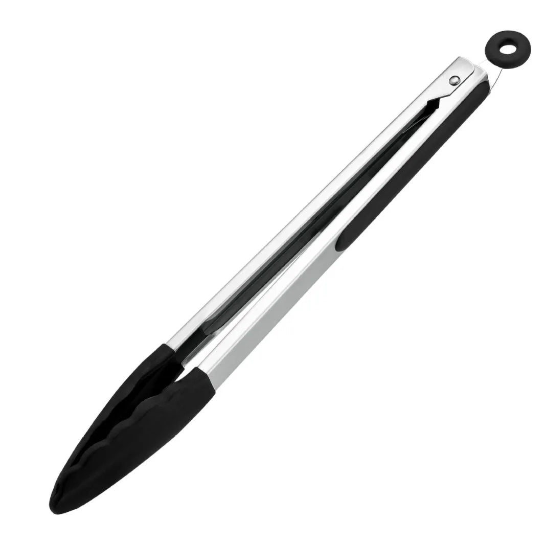 7/9/12inch Silicone Kitchen BBQ Tongs Stainless Steel Locking Cooking Tongs with Silicone Tips Non-Slip Food Tongs for Cooking