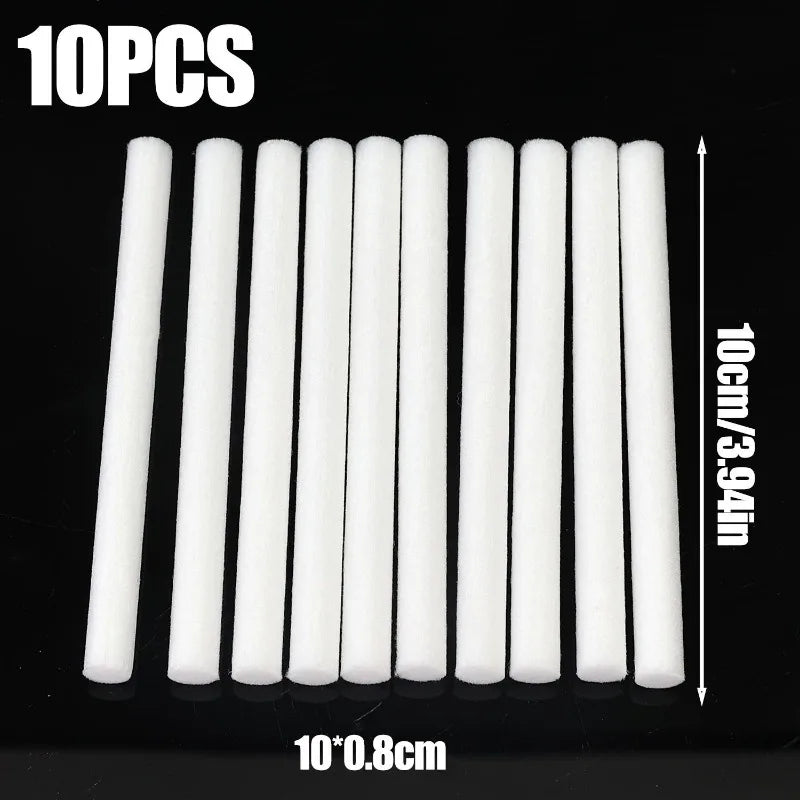 200/10Pcs Cotton Sponge Stick for Humidifier Filter Replacement Travel Mini Humidifier Filters Sticks Aroma Diffuser Keeps Clean