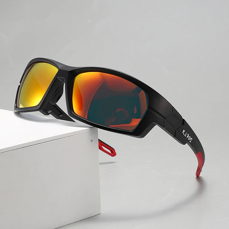 COOLMEN New Unisex Polarized Sports Sunglasses UV400 Anti‑Glare Outdoor Driving Cycling Fishing Running Fashion Eyewear YZ41