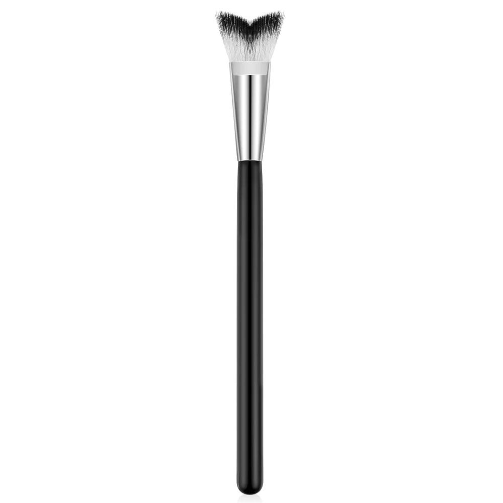 1 pcs Lash Shampoo Curved Brush For Eyelash Extension Cleansing,Soft Makeup Removal Bath Swoop Brush Tools