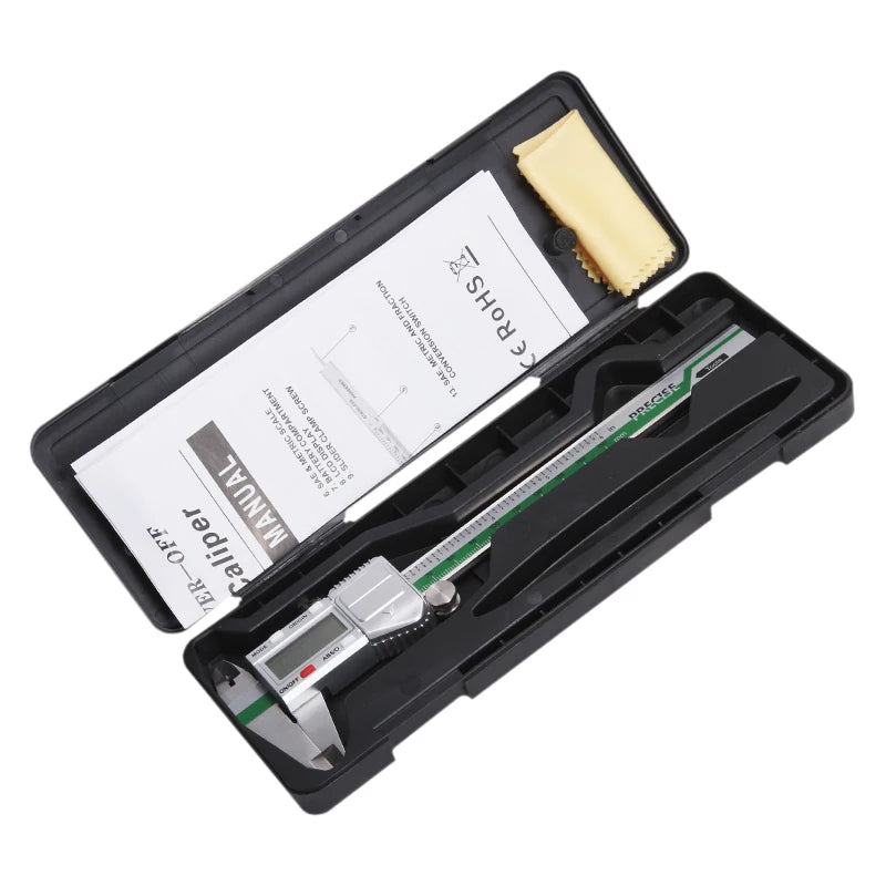 ET54 150mm 0.01mm Electronic Digital Caliper Stainless Steel Vernier Caliper Inch mm Fraction Display Micrometer Digital Ruler