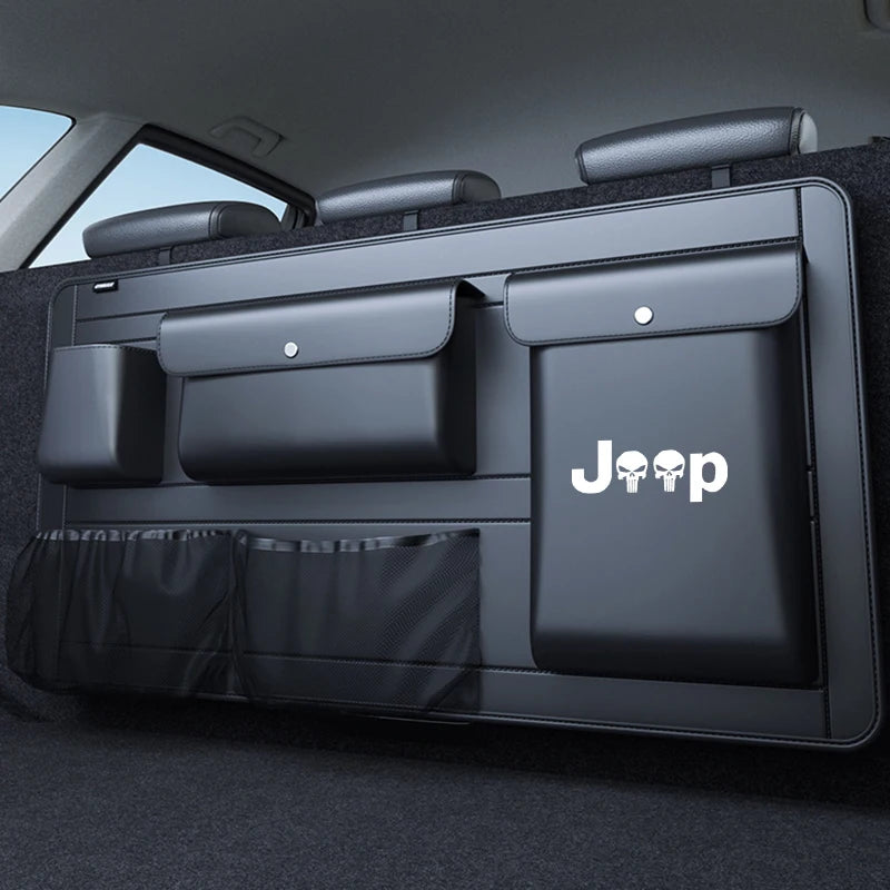 For Jeep SUV Wrangler Grand Cherokee Compass Patriot Liberty Commander Avenger Wagoneer Recon Jeepster Car Trunk Storage Bag