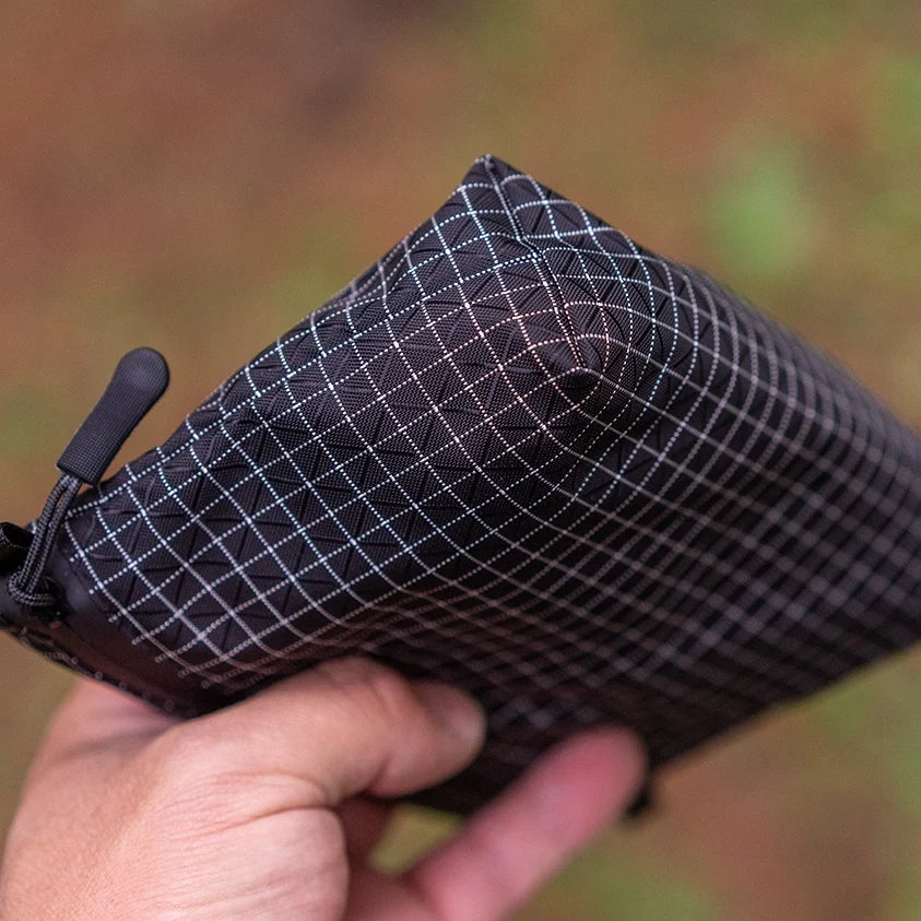 16g Lightweight Waterproof EDC Pouch for Outdoor Hiking Camping with Zipper and Passport Storage