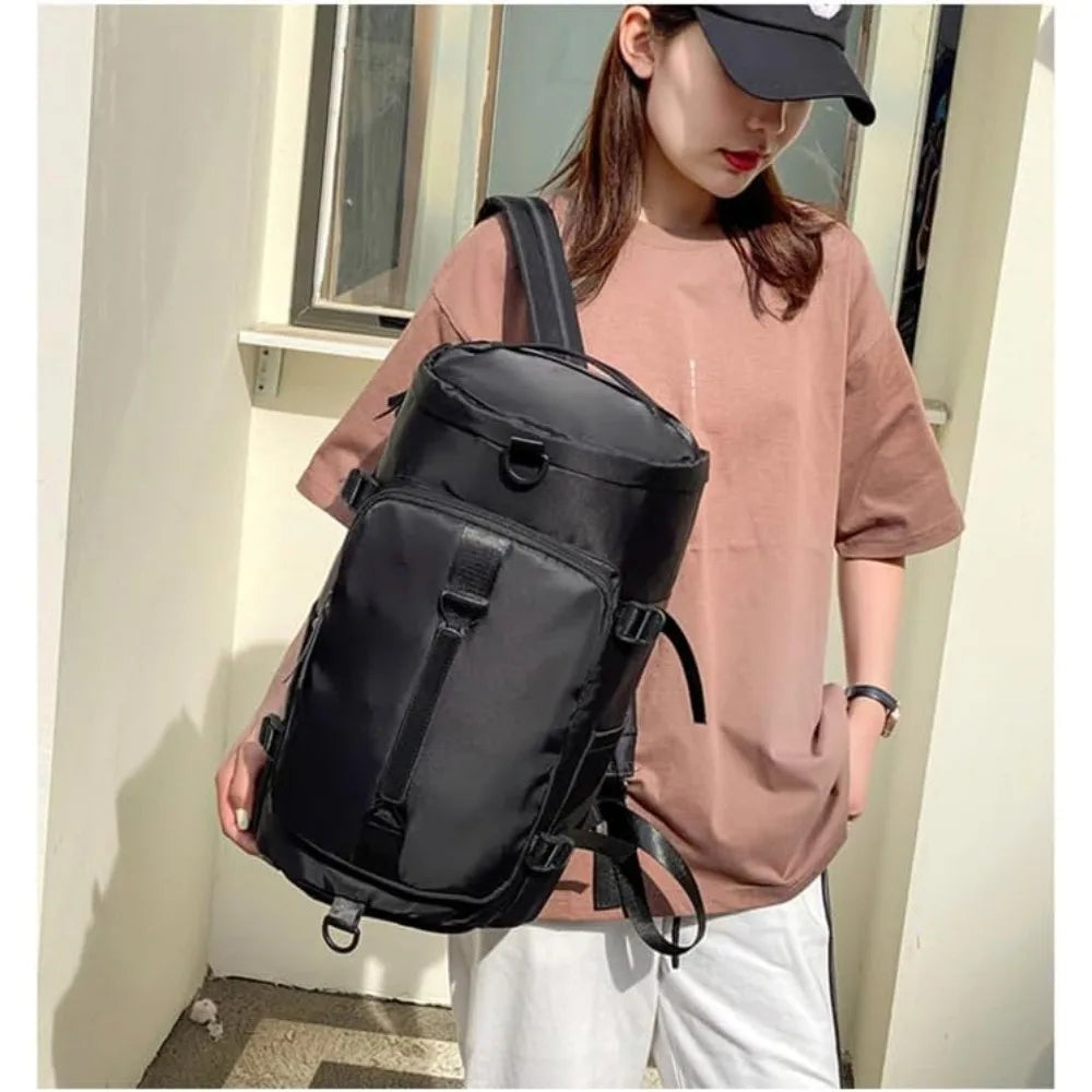 Large Capacity Travel Duffel Bag Wet Dry Separation Gym Backpack Multi-purpose Sports Weekender Carry Bag