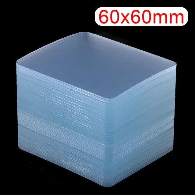 10/120PCS Heavy Duty Double Sided Adhesive Patches Nano Tape Transparent Square Wall Stickers Waterproof Removable No Traces Pad