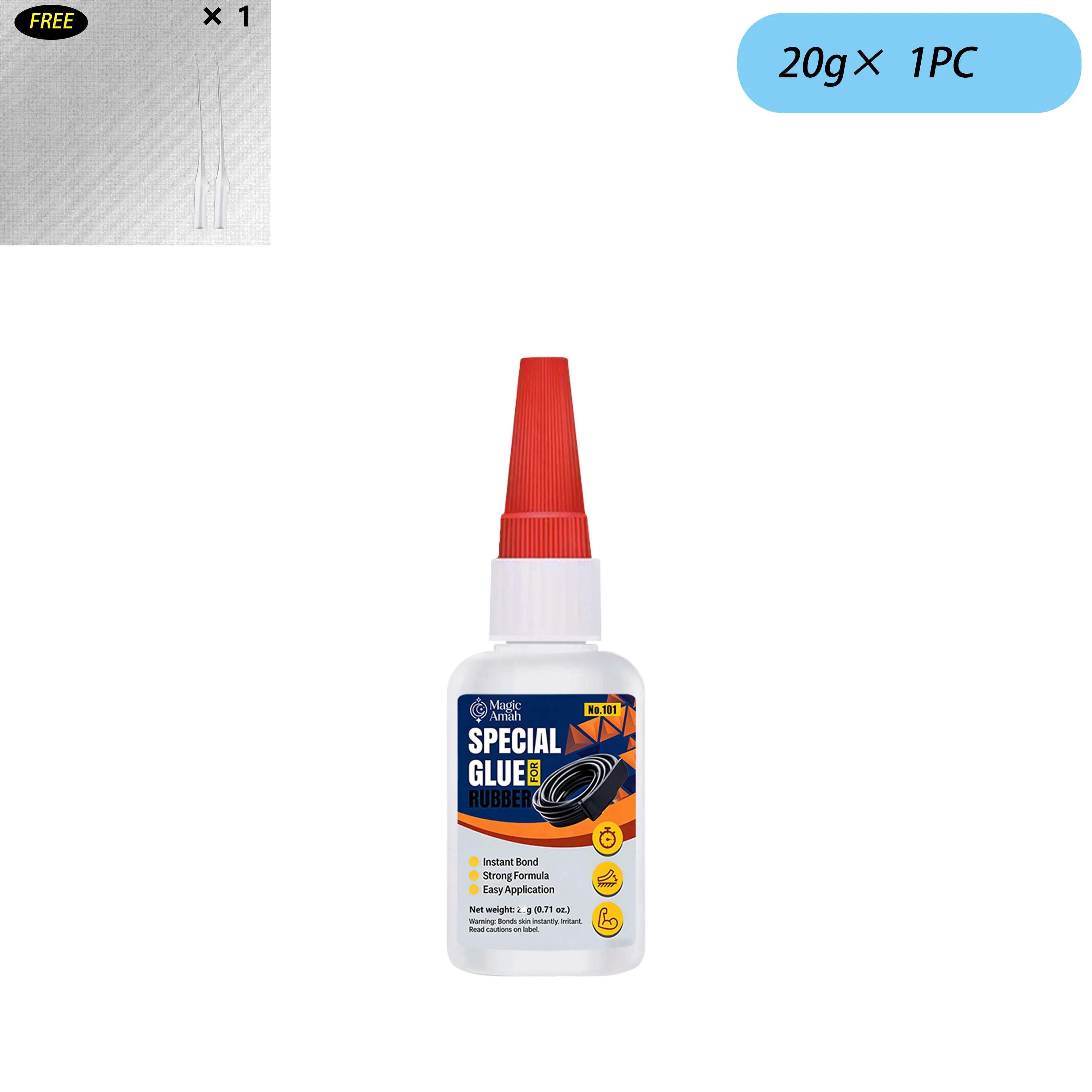 1-3Pcs Special Cyanoacrylate Glue for Rubber Fast Curing Strong Bond Adhesive for Car Tire Slippers Rubber Belt Instant Repair