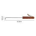 Outdoor Stainless Steel Meat Turner Hook BBQ with Wooden Handle Meat Hook Food Flipper Hook Cooking Grilling