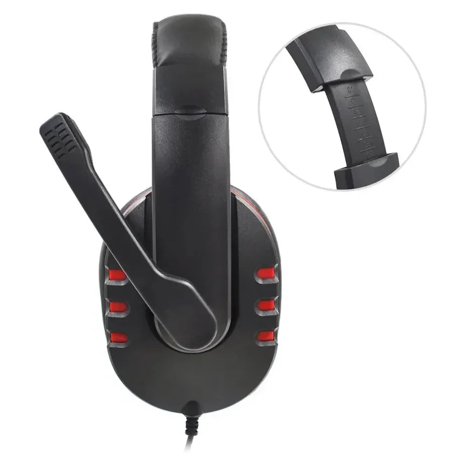 Headphones 3.5mm Wired Gaming Headset Earphones Music For PS4 Play Station 4 Game PC Chat computer With Microphone