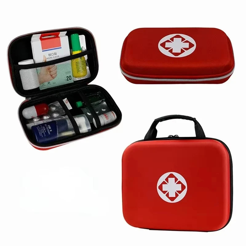 Portable First Aid Kit Emergency Survival Bag, All-Purpose Medicine Storage Organizer for Home, Car, Travel, Camping, Outdoor Hi
