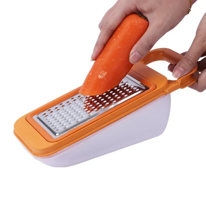 Creative Kitchen Combination of Fruits and Vegetables Stainless Steel Cutter Carrot and Potato Hand-pulled Cutter Set