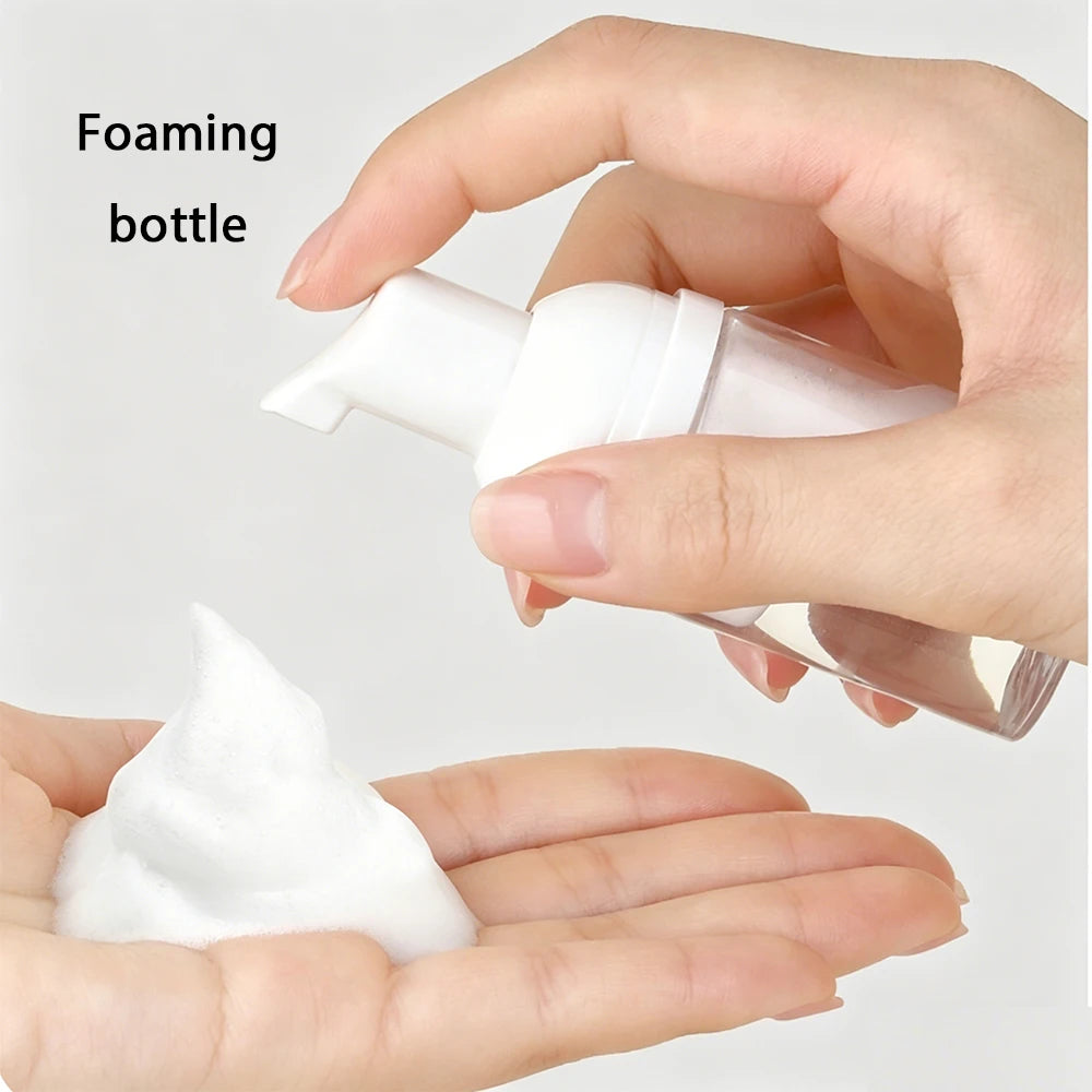 11Pcs Set Refillable Travel Bottles Kit Leak-Proof Portable Clear Travel Cosmetic Containers for Shampoo Lotion Spray Foam Pump