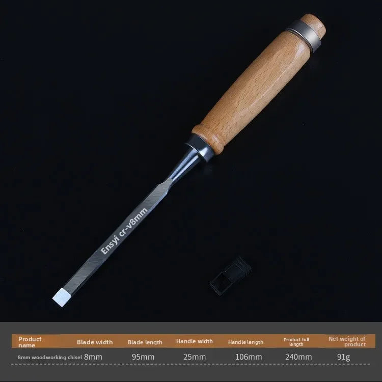 8/12/16/20/24mm Wood Carving Chisels Set Professional for Woodworking with Ergonomic Wood Carving Tools DIY Auxiliary Tools