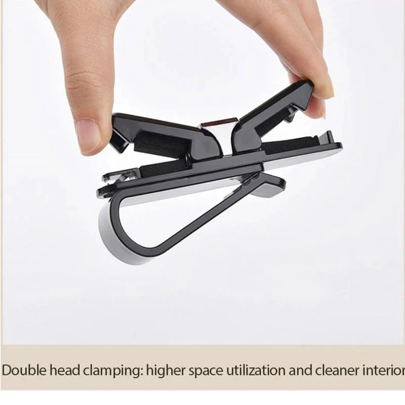 Universal Car Eyeglass Holder Clip Sun Visor Sunglass Storage Organizer Support for Auto