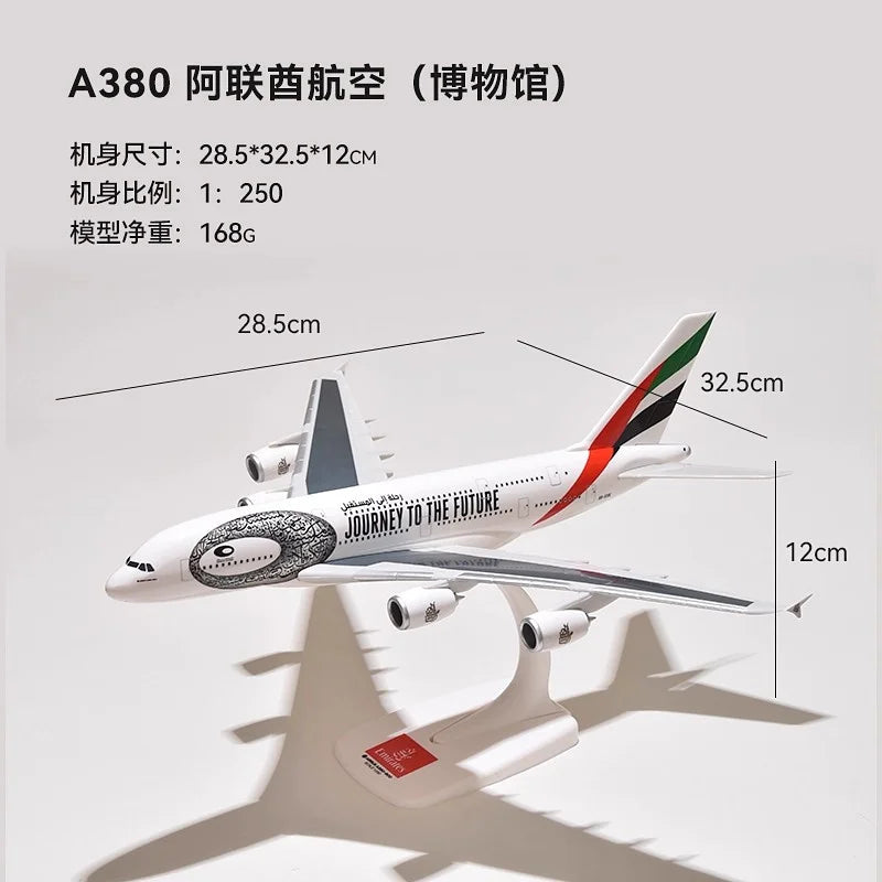 1:250 Model Singapore A380/Emirates Wildlife/British /France /Lufthansa Air Airline Aircraft Assembly Plane Airplanes Collection