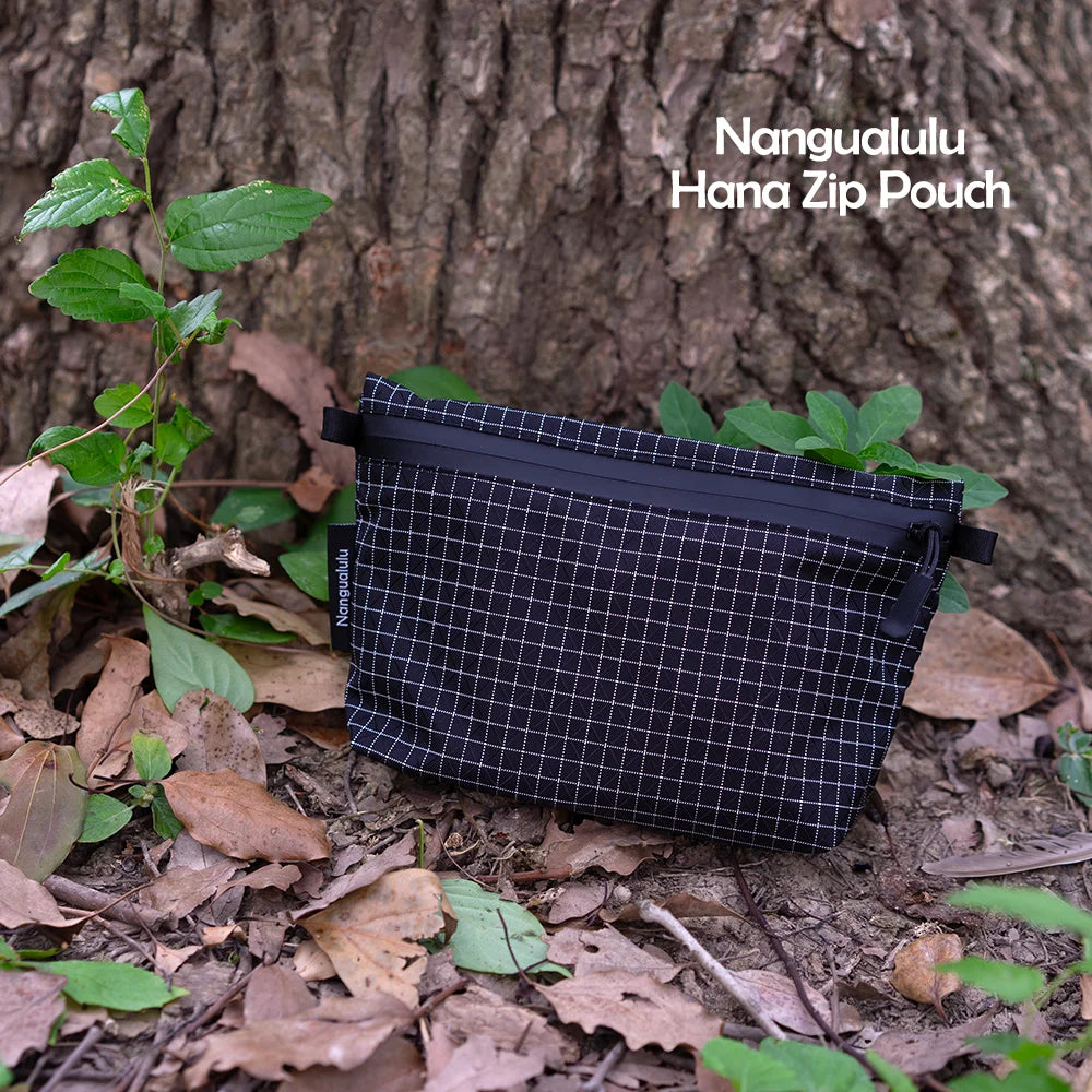 16g Lightweight Waterproof EDC Pouch for Outdoor Hiking Camping with Zipper and Passport Storage