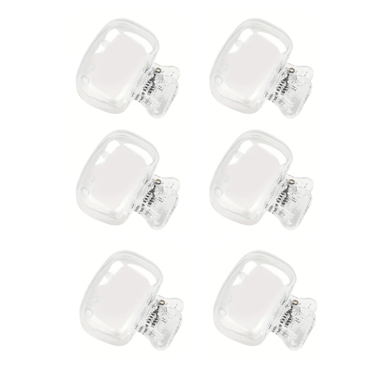 6pc Portable Toothbrush Head Cover Clear Plastic Dustproof Cap Case Breathable Toothbrush Protectors for Travel Home Office Use