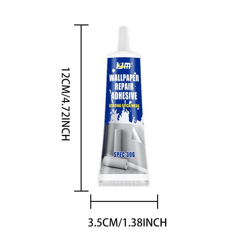 Quick Dry Wallpaper Repair Adhesive, Strong Bond Glue For Loose Wall Paper Edge Home Wall Decoration Repair Glue