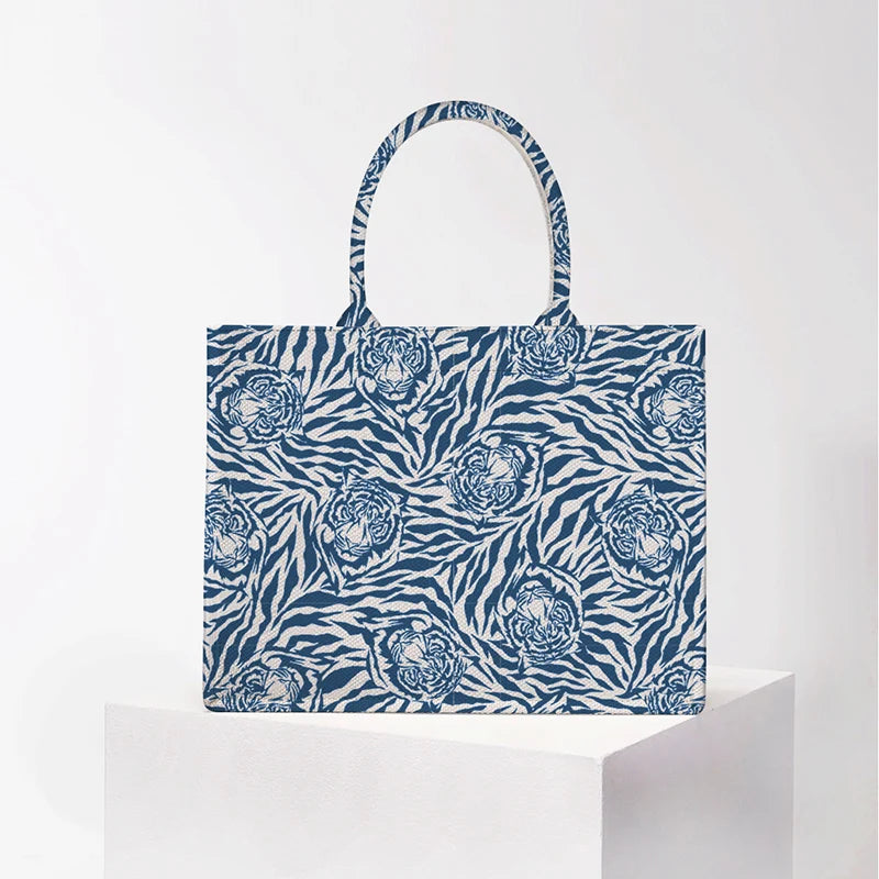 2026 New Personalized Custom Women's Tote Bag, Canvas Printed Handbag, Large Capacity Beach Bag