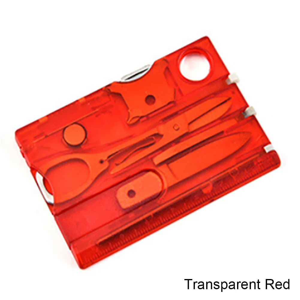 12 In 1 Pocket Credit Card Portable Multi Tools Outdoor Survival Camping Equipment Portable Hiking Cards EDC Tool Survival Gear