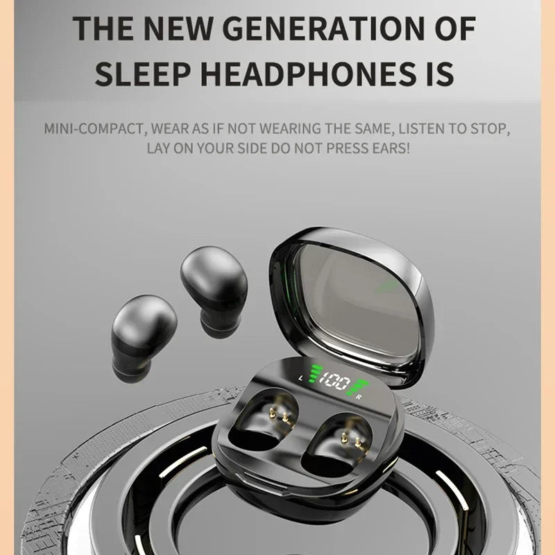 Lenovo Mini Bluetooth 5.3 Headset HD Hifi Earbuds Invisible Sleep Game Sports Headphones Touch Control Earphones for Men Women