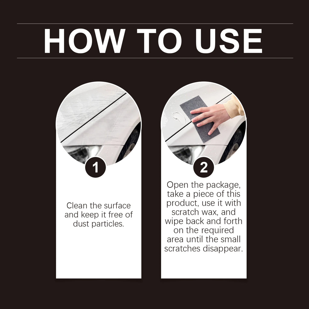 Car Scratches Nano Cloth Car Nano Sparkle Cloth Easily Repair Paint Scratches Car Polishing Cleaning Cloth Car Maintenance