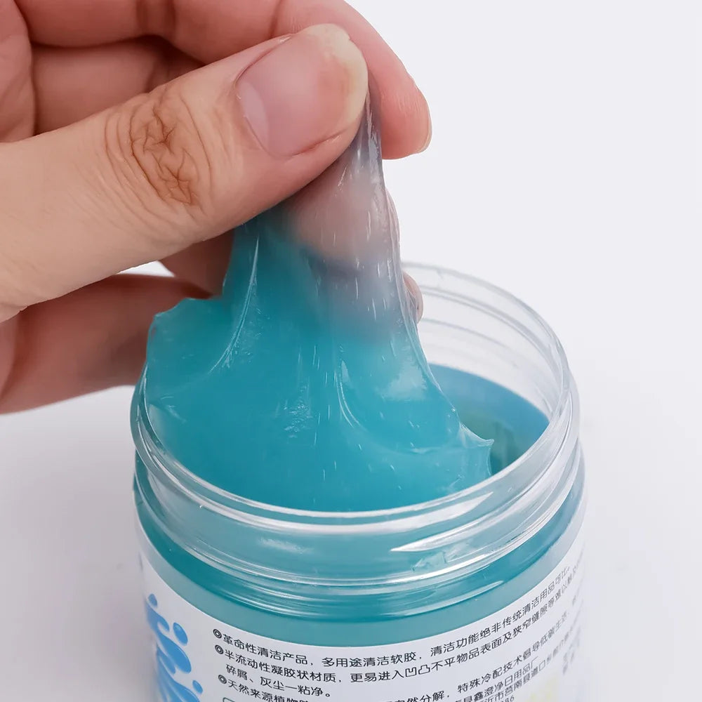 1-5pcs Car Cleaning Gel Reusable Keyboard Cleaner Gel Automobile Air Vent Dust Removal Gel Multiuse Dirt Cleaner Slime Auto
