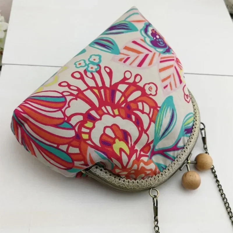 1/2/5Pcs Metal Wood Bead Purse Frame 12.5/16.5/20.5cm Wallet Kiss Clasp Bag Handle DIY Handmade Leather Craft Sewing Accessories