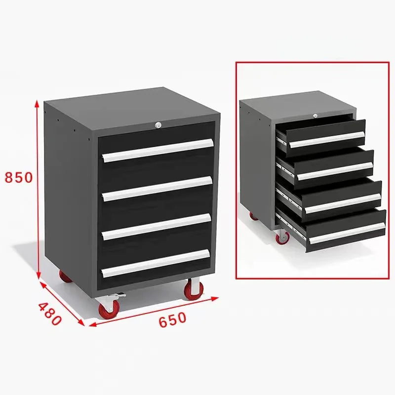 Premium Steel Workshop Tool Cabinet Combination With Drawer Wall  Double-Door  Ideal Storage For Garage