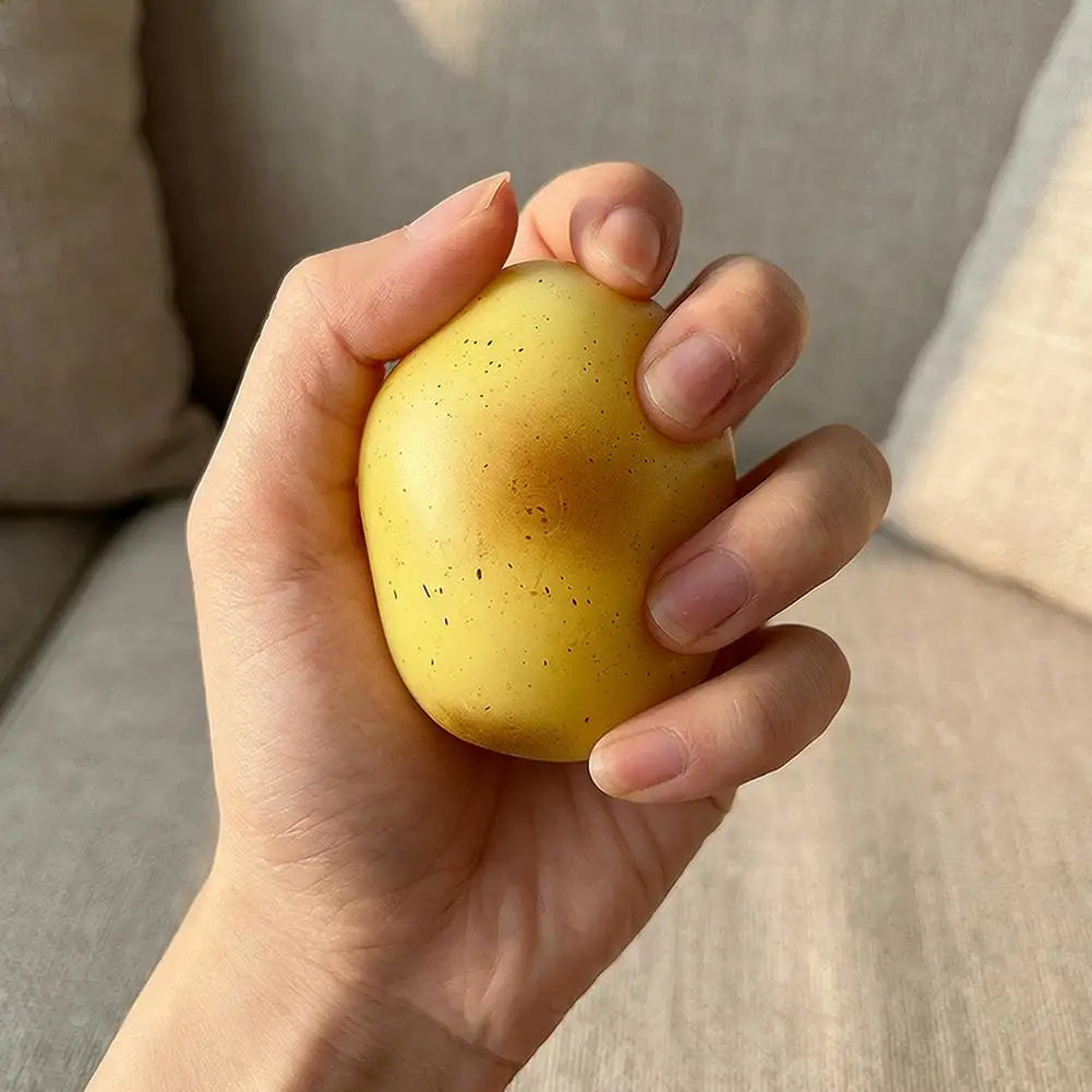 Fluid Potato Squishy Toy Slow Rise Stress Ball, Realistic Fruits Fidget, Decompression Gift For Kids & Adults Anxiety Relief ﻿
