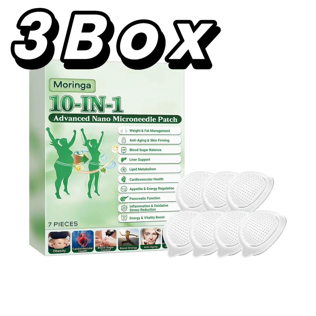 Nano-Microneedle Technology Body Contouring Patch Moringa Oleifera Extract Targeted Body Sculpting Skin Vitality MetabolismBoost