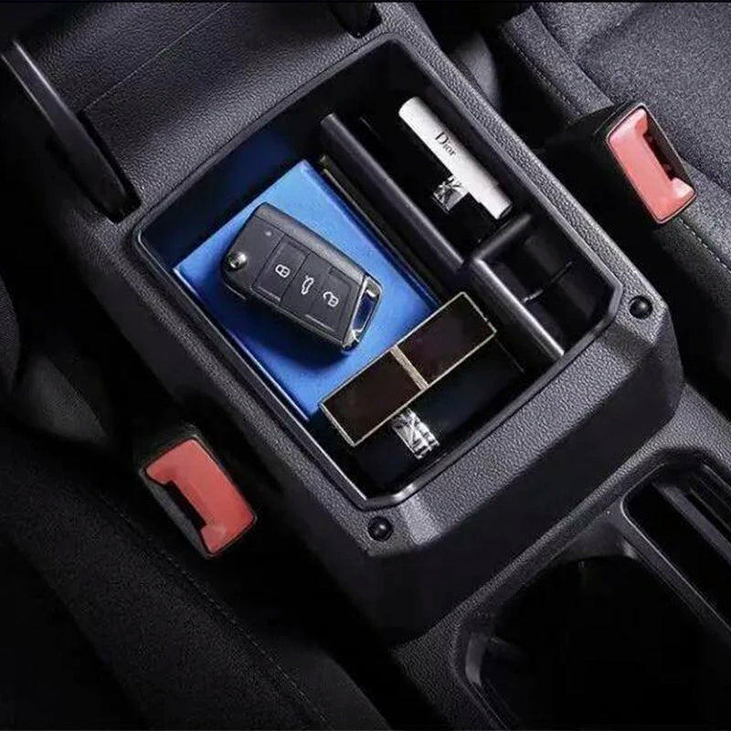 For Volkswagen VW T-ROC 2018~2024 Car Center Console Sundries Tidying Tray Armrest Multipurpose Storage Box Interior Accessories