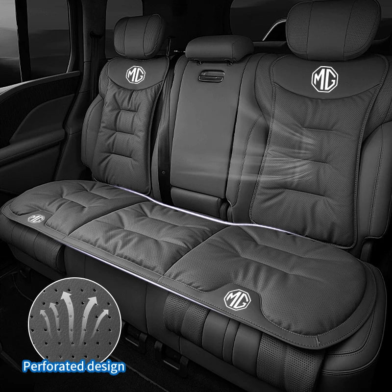 Car Velvet Cushion Leather Backrest Waist Pad Protector Cover Accessories For Morris Garages MG 3 5 6 7 HS ZS GS Hector TF GT ZR