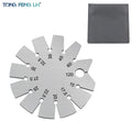 Stainless Steel Round Gauge Diameter Bevel Gauge Angle Protractor Thickness Gauge 15 Degree - 120 Degree Measuring Tool
