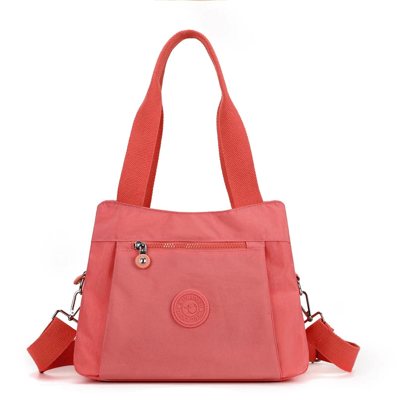 Women's Casual Nylon Crossbody Bag Travel Handbag Portable Business Tote Outdoor Purse Satchel Shoulder Bag for Everyday Use