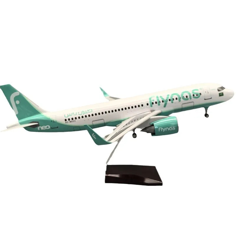 47cm Model Airplanes A320NEO Series 1/80 Scale Aircraft Resin Toy Planes Aviation Miniature Souvenir Plane Toy Christmas Gifts