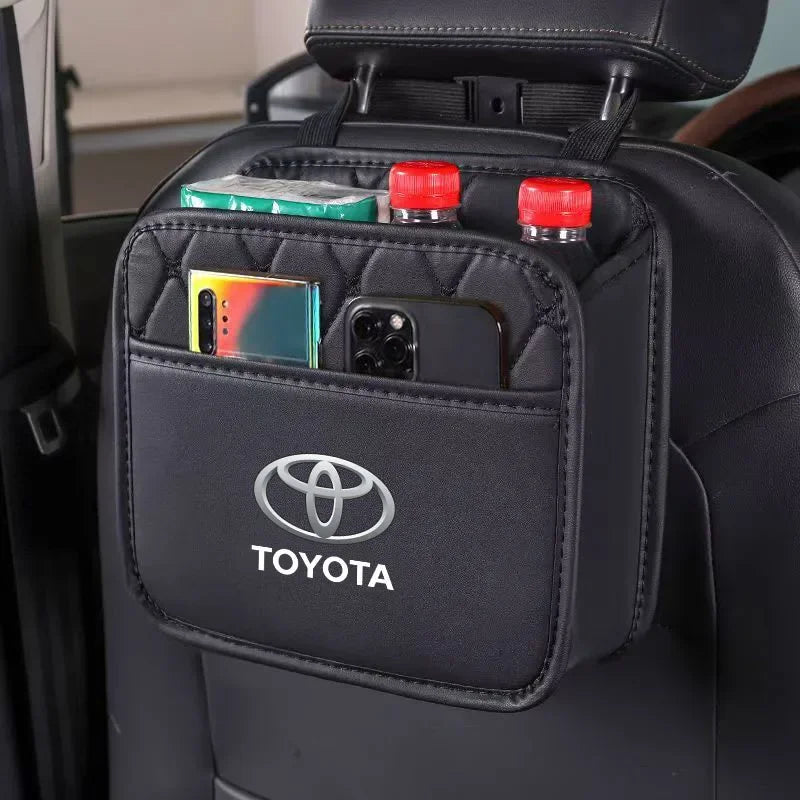 Car Backseat Organizer Multifunction Interior Storage Bag For Toyota Rav4 CHR Yaris Prius Avensis Corolla Camry Highlander GR 86