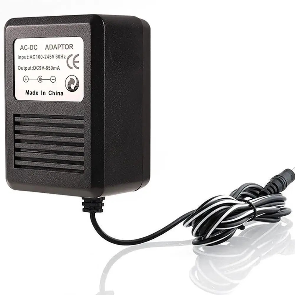 Power Supply for Atari 2600, AC Power Cord Adapter Compatible with Atari 2600 System Console 9V/850mA